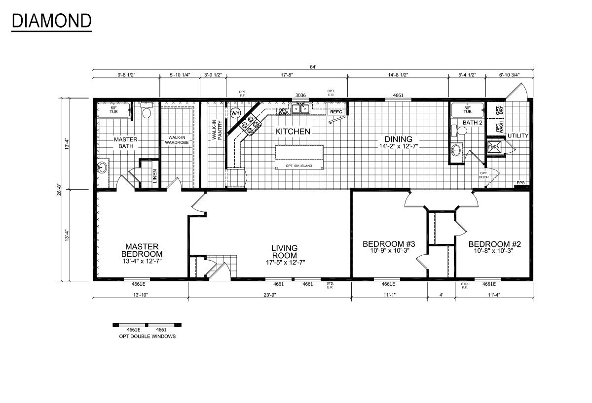 Diamond Sectional The Woodward 2868205 by Dutch Housing Davis Homes